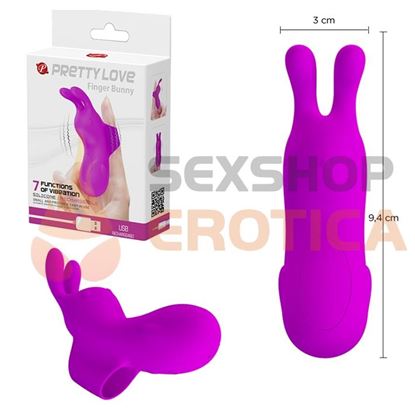 Vibrador de dedo para estimulacion vaginal y  carga USB